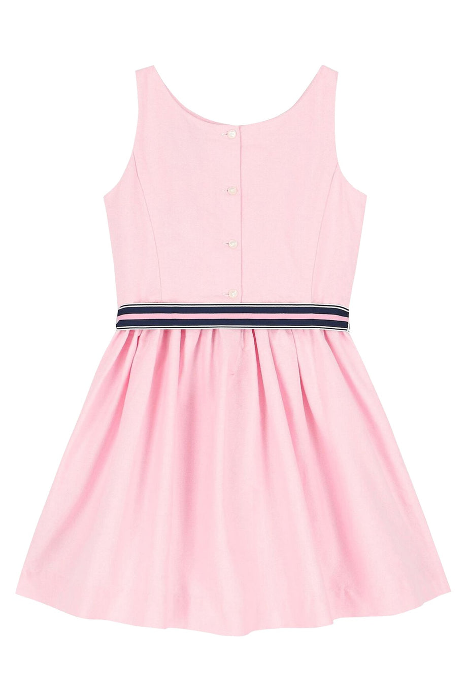 Çocuklar İçin Pamuklu Oxford Elbise - Açık/Pastel Pembe