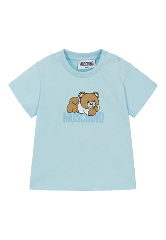 Bebek Teddy Bear Tişört - Açık/Pastel Mavi