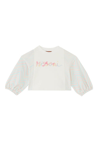 Kız Çocuk Logo Kapşonlu Sweatshirt - Missoni