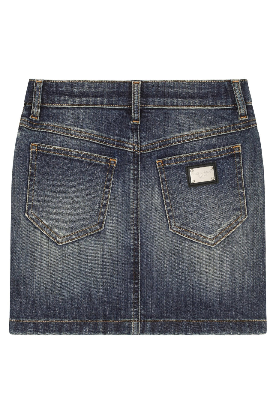 Çocuklar İçin Çiçek Desenli Kısa Kot Etek