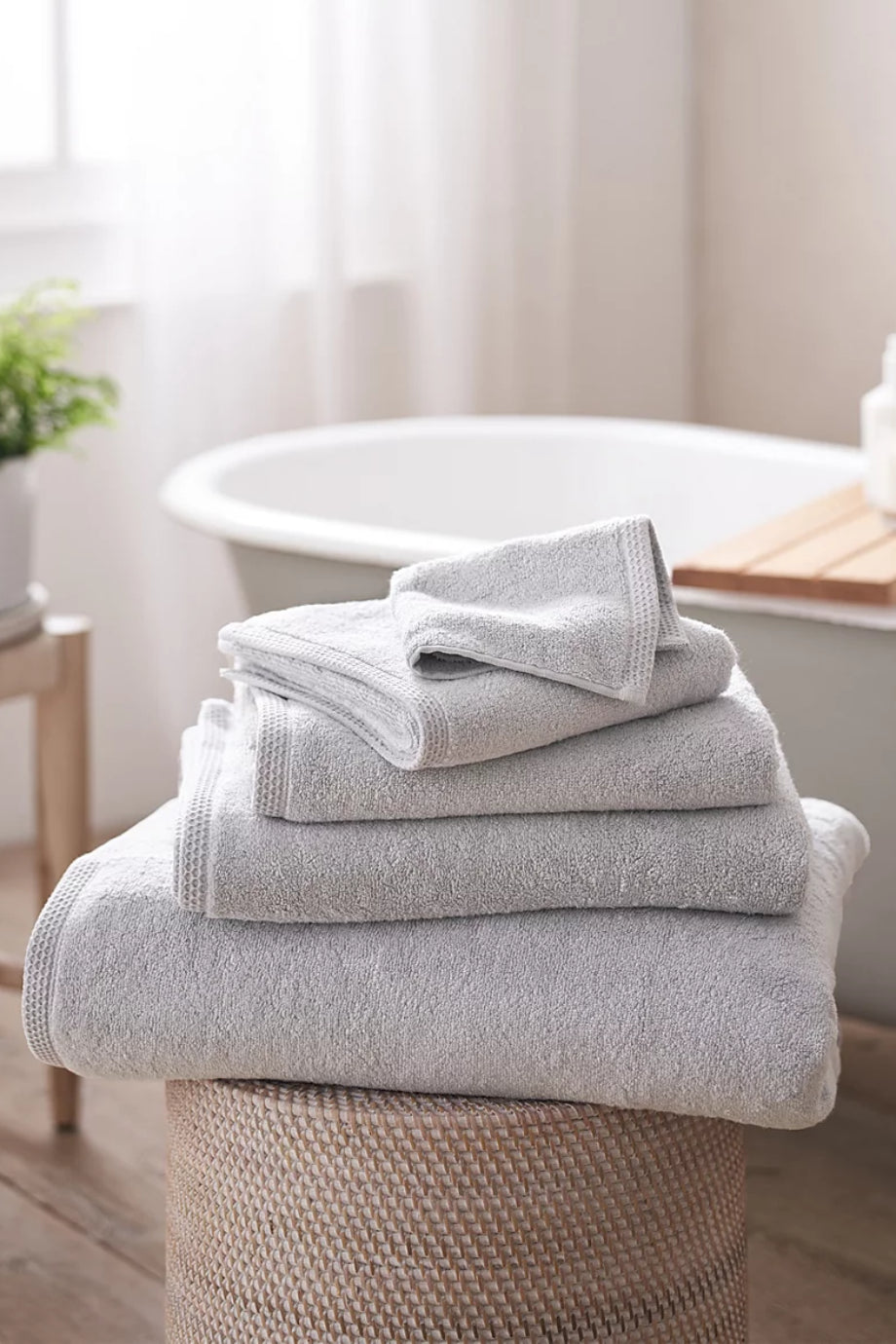 Waffle Edge Spa Bambu Karışımlı Yüz Havlusu
