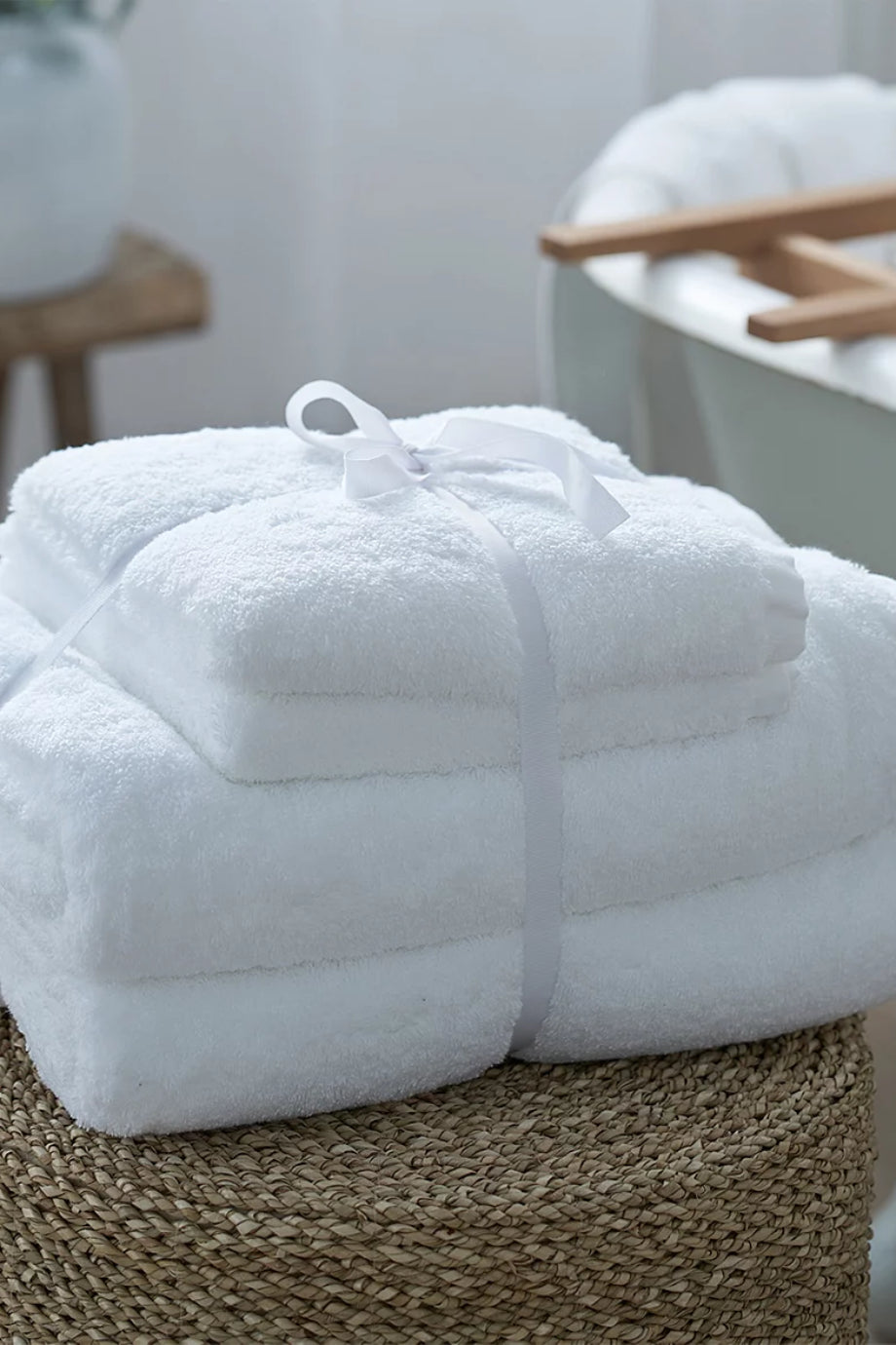 Pure Cotton %100 Pamuk 4'lü Banyo Havlu Seti
