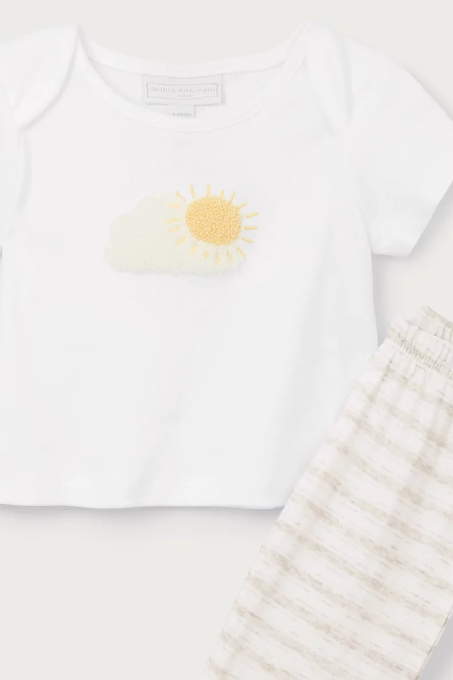 Organik Pamuklu Little Sunshine Nakışlı Çocuk Pijama Takımı