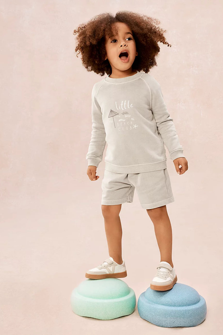Organik Pamuklu Little Beach Club Bebek Sweatshirt