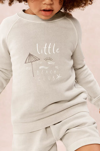 Organik Pamuklu Little Beach Club Bebek Sweatshirt