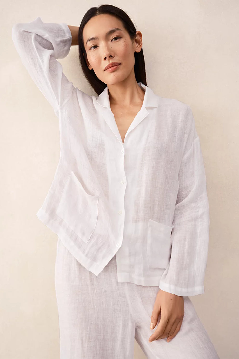 Avrupa Keteni Kadın Keten Pijama Takımı