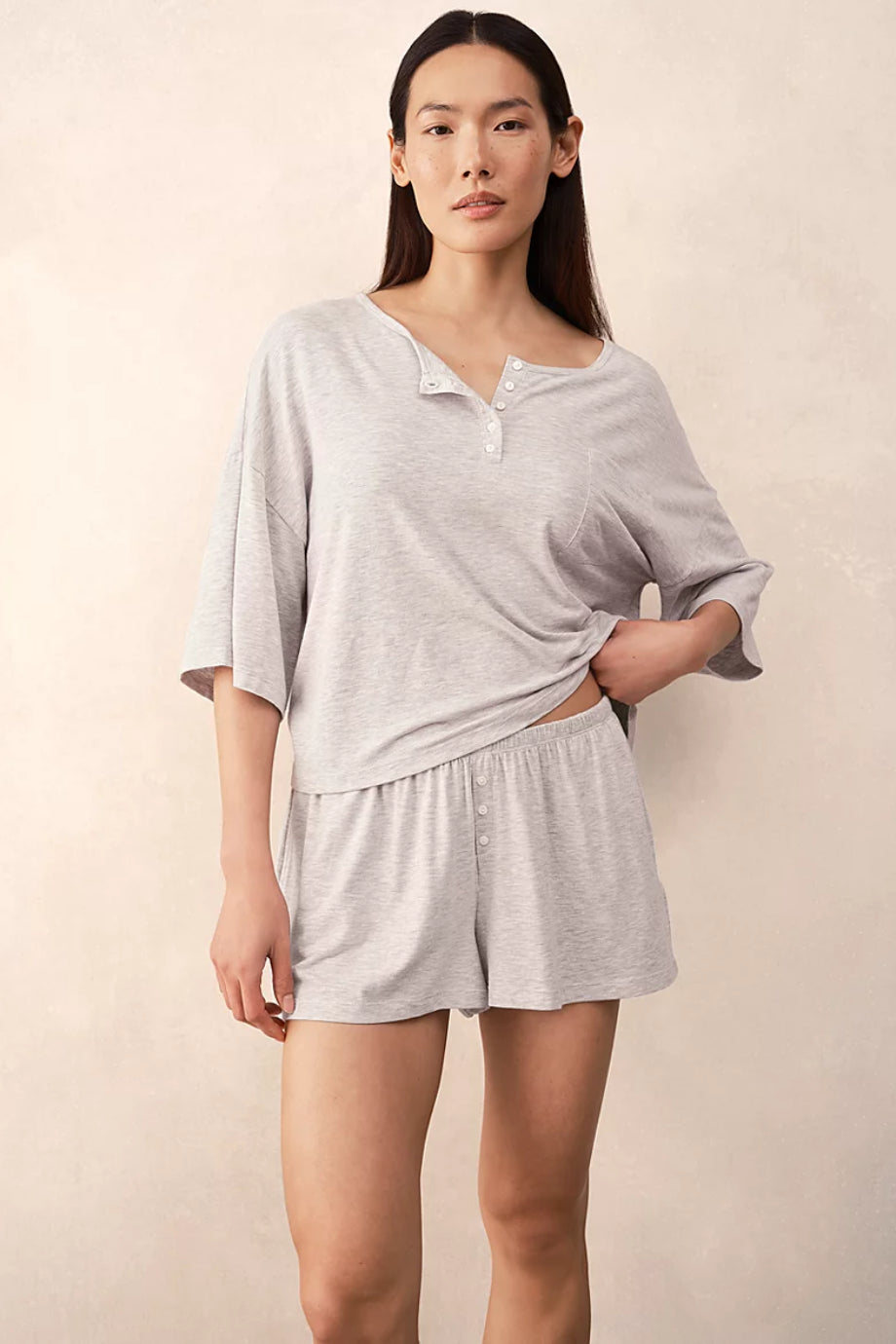 Süper Yumuşak Modal Kadın Pijama Tişörtü