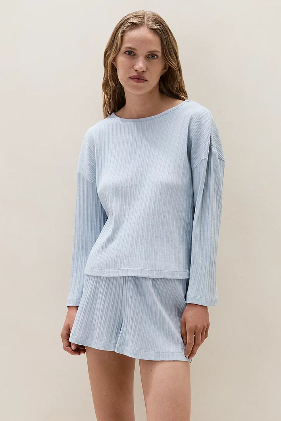 Fitilli Pointelle Kadın Kısa Pijama Takımı
