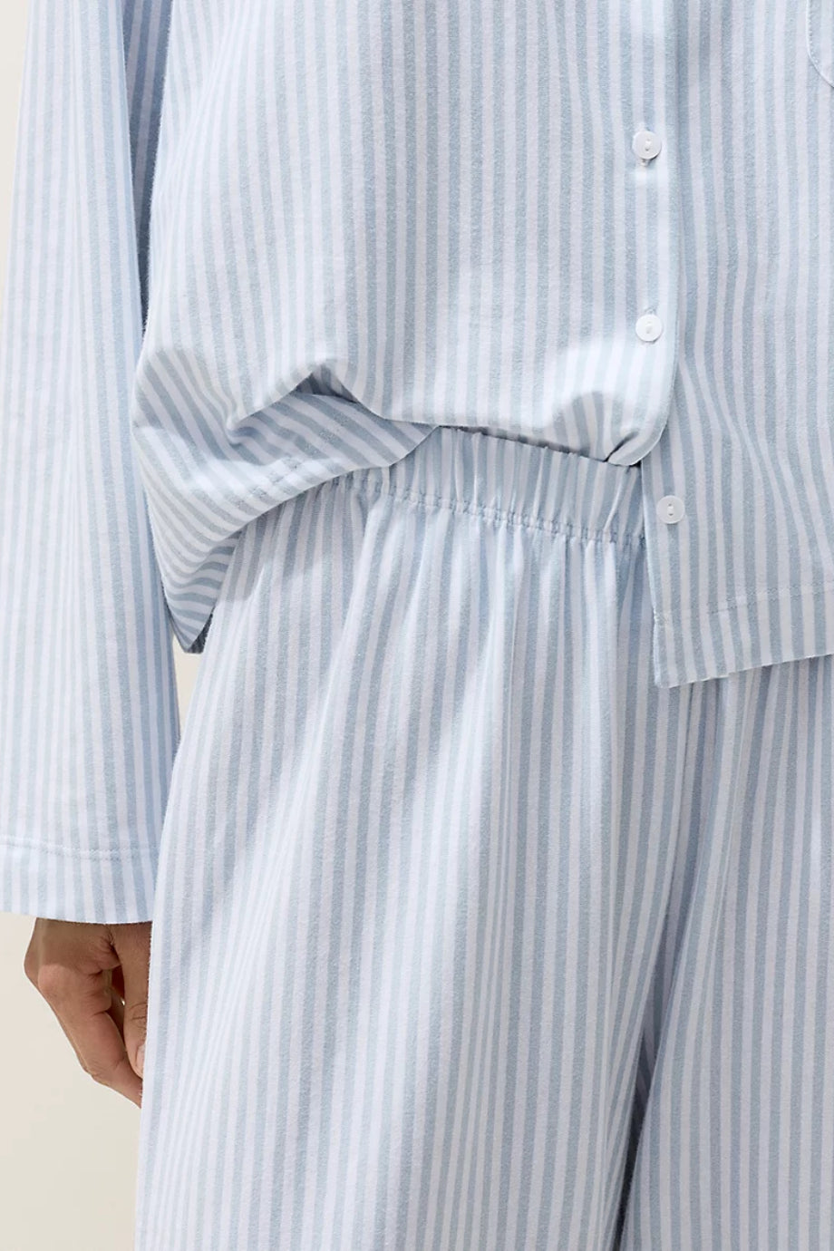 Organik Pamuk Çizgili Kadın Pijama Takımı