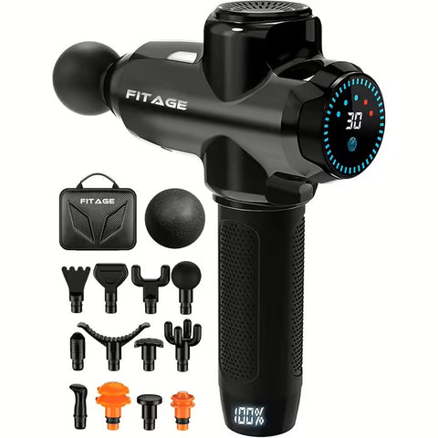 Masaj Tabancası,30 Ayarlanabilir Hız Seviyesi ile Derin Doku Masajı, Sessiz Çalışma