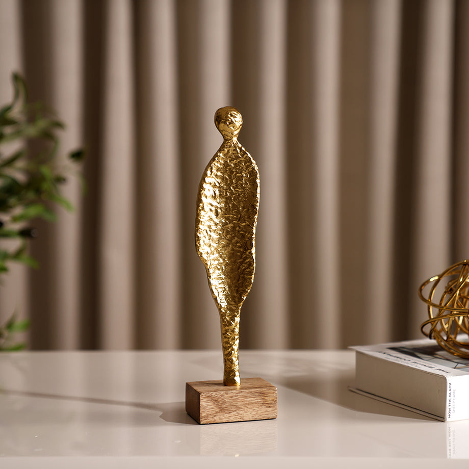 Adro Metal Soyut İnsan Figürü 29 cm, Modern Dekoratif Obje