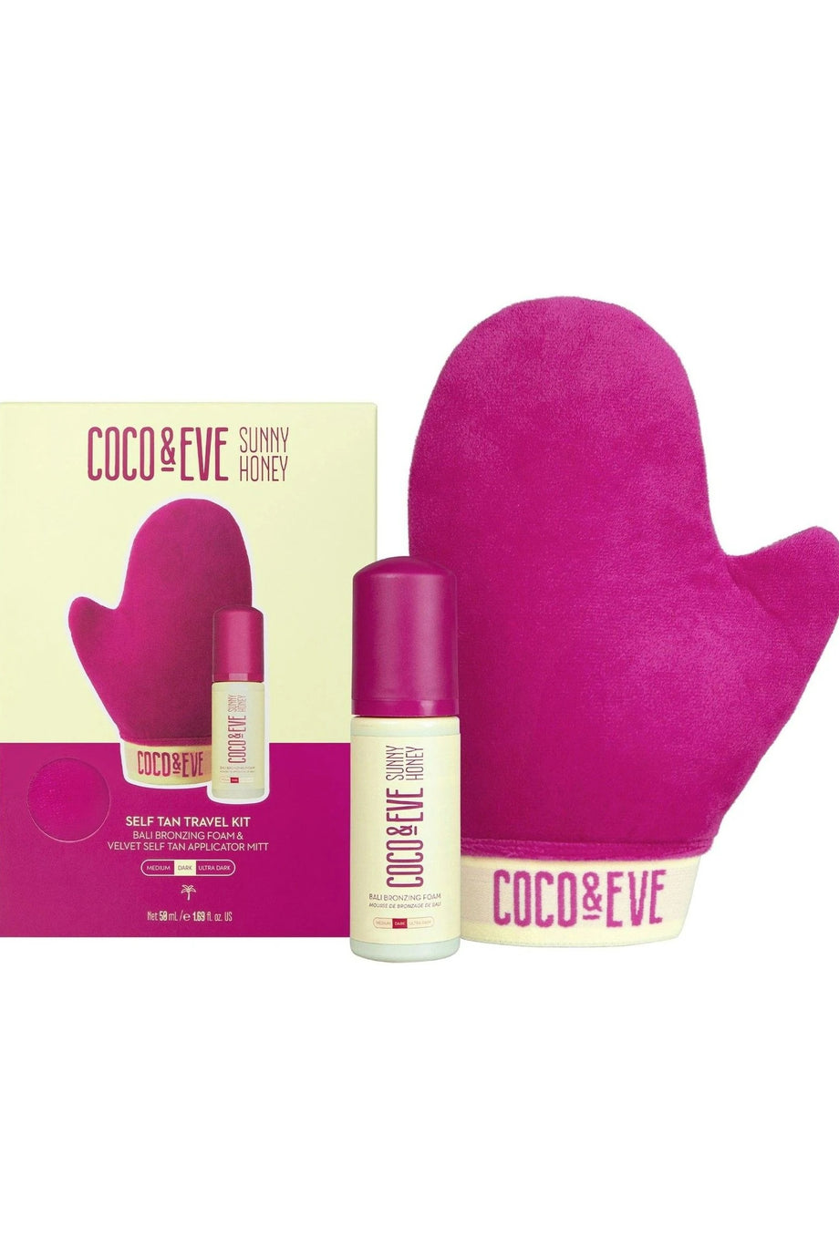 Kendi Kendine Bronzlaşma Seyahat Seti, 50ml Bronzlaştırıcı Köpük + Uygulama Eldiveni