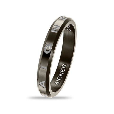 Dayanıklı ve Uzun Ömürlü Gri Paslanmaz Çelik Yüzük 62 Beden