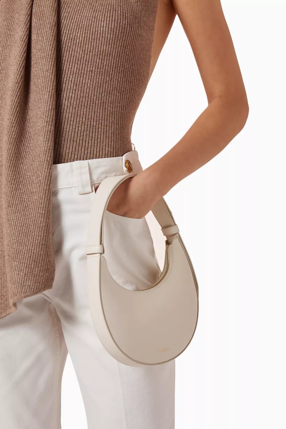 Deri Mini Furla Delizia Omuz Çantası, Zamansız & Şık Tasarım