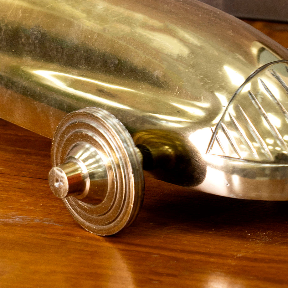 Aurum Altın Renkli Metal Araba Dekoru 35 cm, Klasik Tasarım