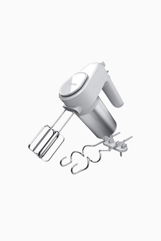 400W Paslanmaz Çelik El Mikseri 5 Hız Turbo Fonksiyonlu Hamur Kancalı