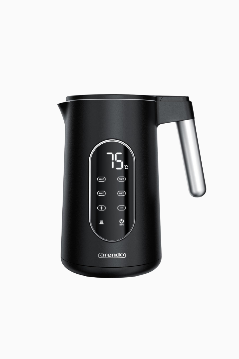 Dijital 1,7 L Su Isıtıcı 2200W Çift Duvar LED Sıcaklık Ayarlı Siyah