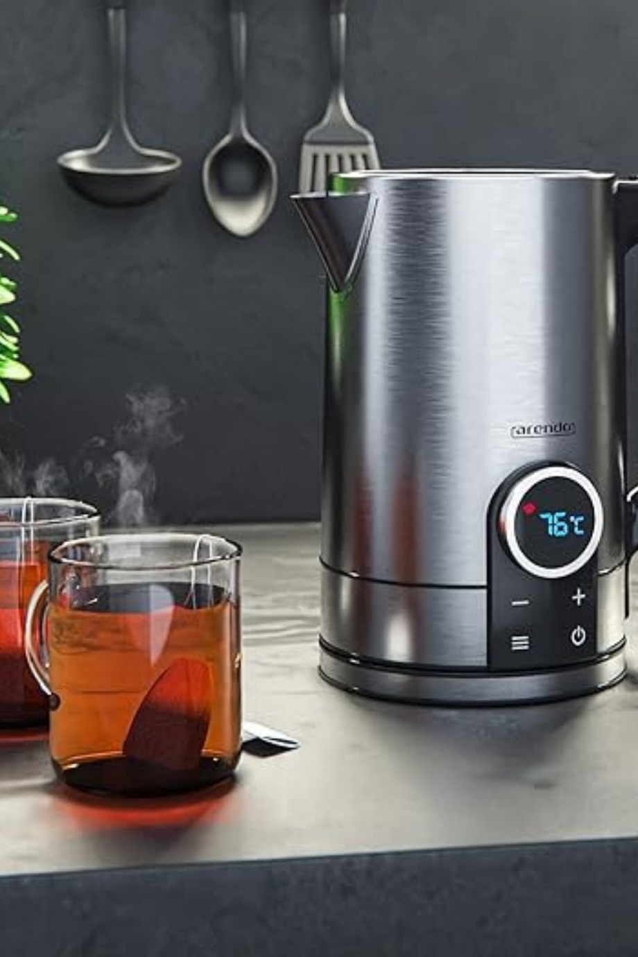 Divine 1.7L Su Isıtıcısı, 2200W, 40-100°C Sıcaklık Ayarı, Paslanmaz Çelik