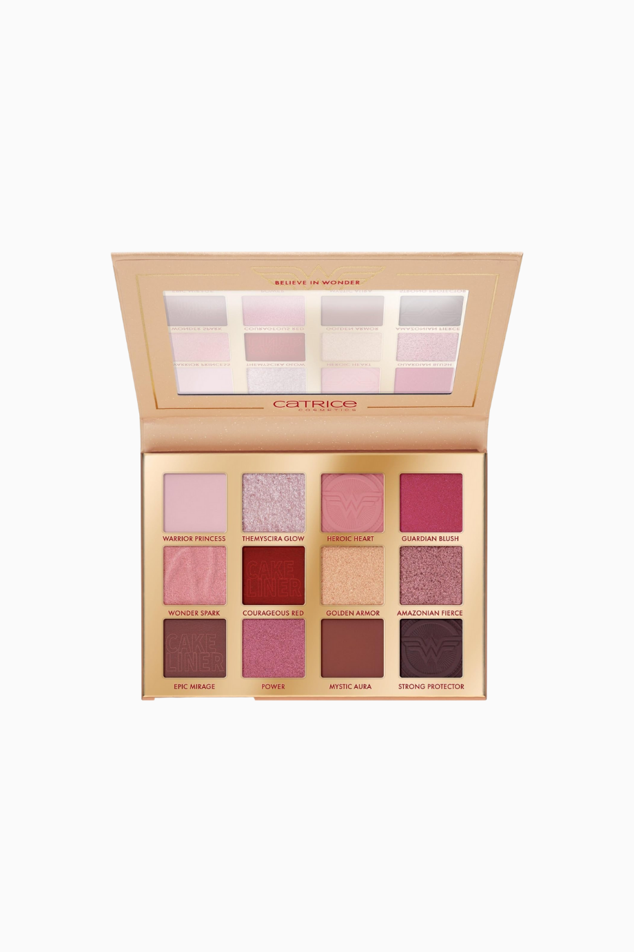 Wonder Woman Far Paleti 020, Amazon Savaşçısı, 12 Renk, Parıltılı, Yoğun, Vegan