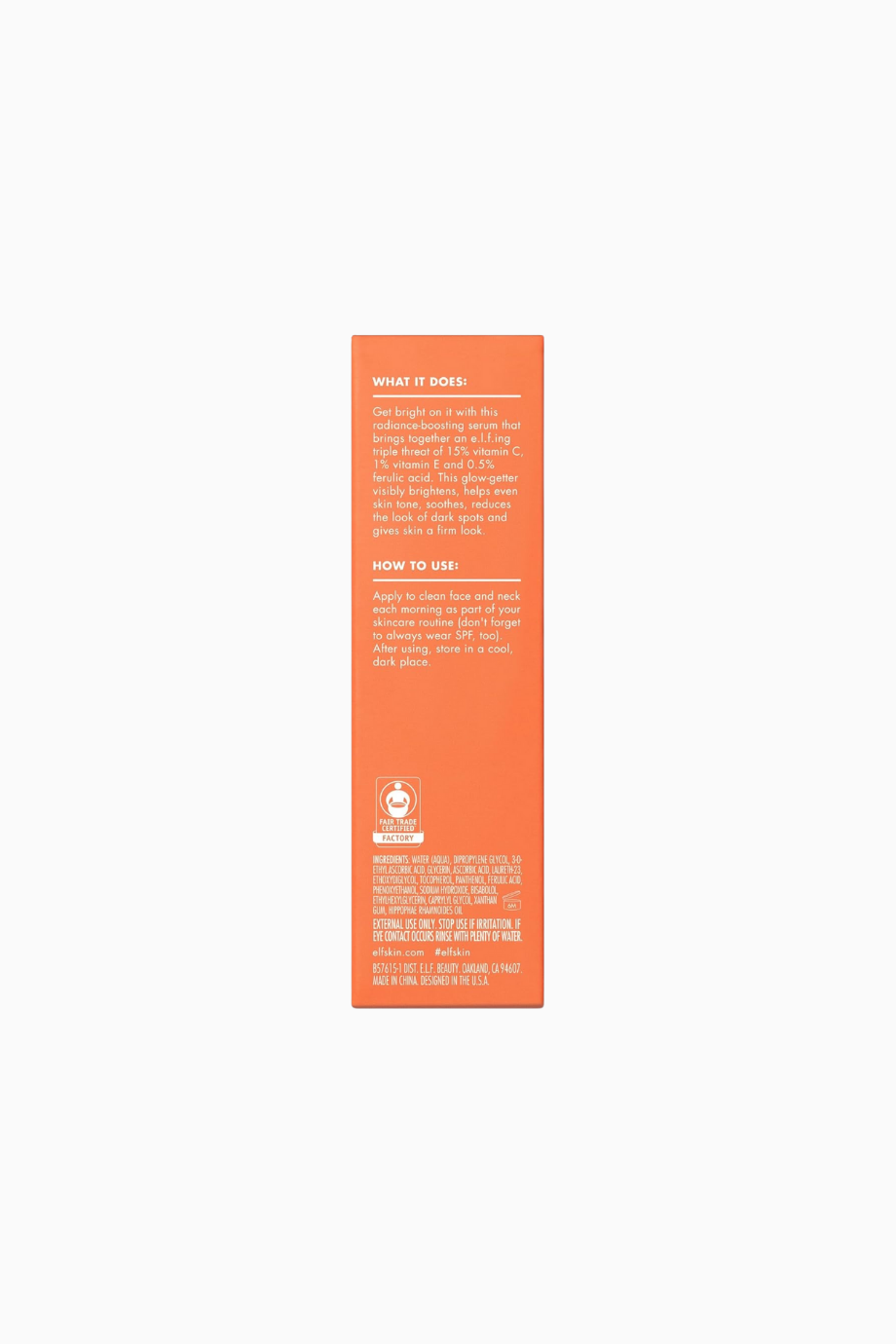SKIN Bright Icon C Vitamini + E + Ferulik Asit Serum 30ml,Aydınlatıcı Yüz Serumu