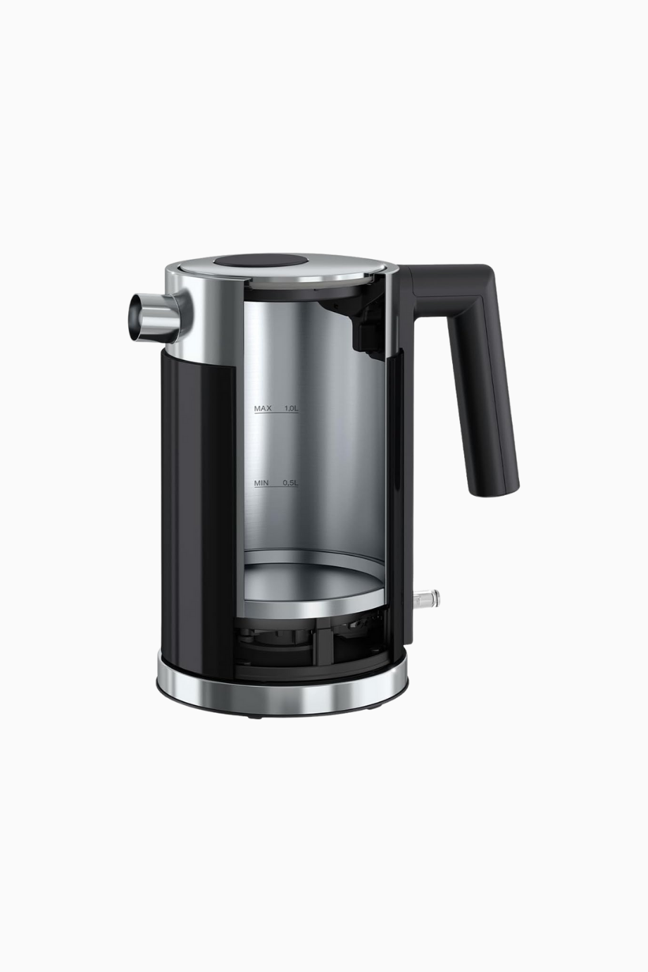 Su Isıtıcısı, 1 Litre Siyah/Paslanmaz Çelik, 2000W Güç