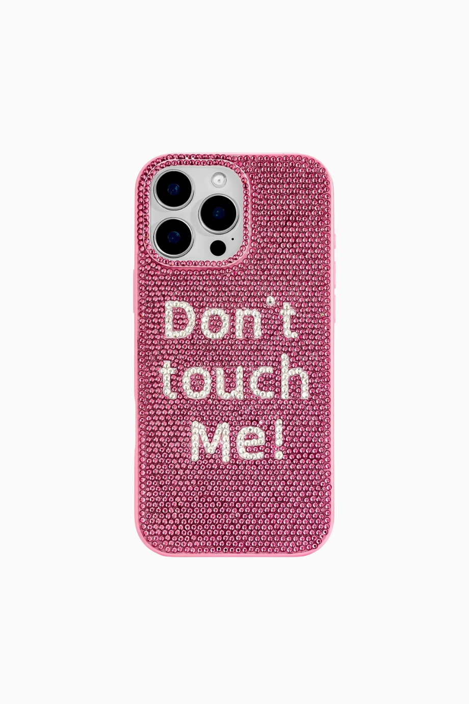 Don't Touch Me iPhone Kılıfı,Çok Renkli Pembe