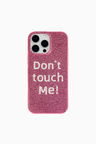 Don't Touch Me iPhone Kılıfı,Çok Renkli Pembe