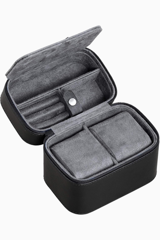 2 Saatlik Taşınabilir Seyahat Kutusu, Fermuarlı, Sert Kılıf, 50 mm Uyumlu