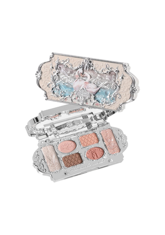 Swan Ballet Göz Farı Paleti,01 White Swan, 6 Renk, Mat & Işıltılı