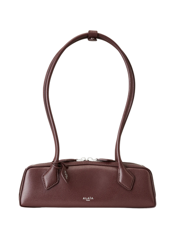 Le Teckel Small Omuz Çantası, Nubuk Deri, Çift Askılı, Ayna ve Kart Gözlü, İtalya Yapımı