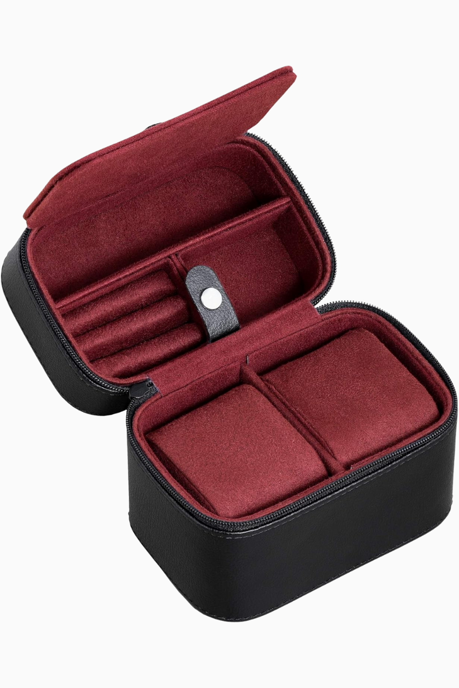 2 Saatlik Taşınabilir Seyahat Kutusu, Fermuarlı, Sert Kılıf, 50 mm Uyumlu