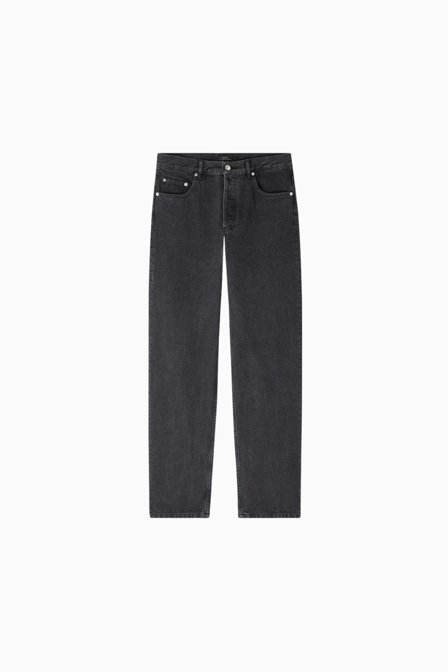 Siyah Taşlanmış Ekstra Geniş Unisex Premium Denim Pantolon