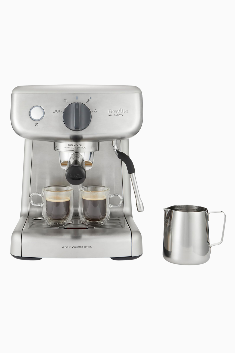 Barista Mini Espresso Makinesi, 2L Su Tankı, Süt Köpürtücü ve 15 Bar Pompa