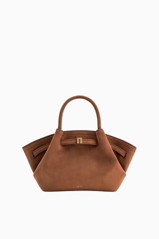 Hana Mini Suni Süet Tote Kahverengi Çanta