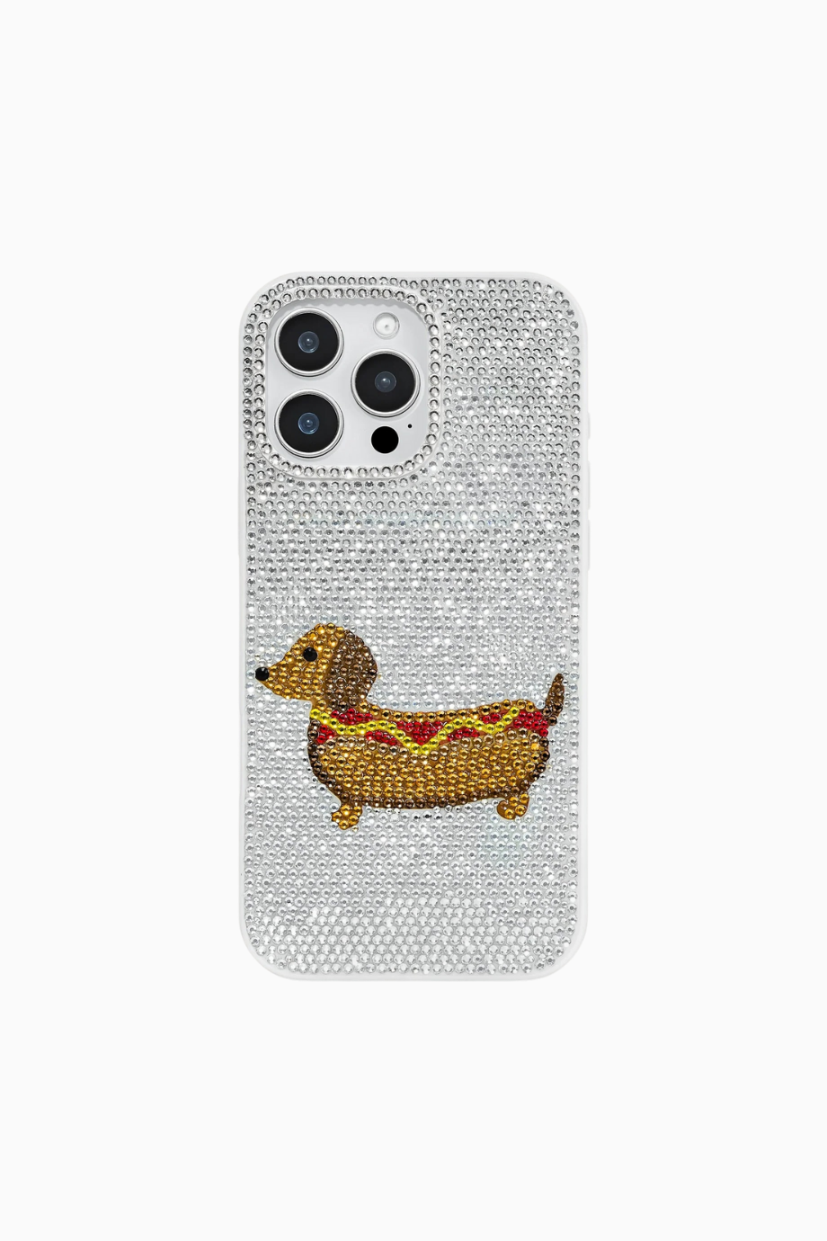 Dachshund Sosisli Sandviç Telefon Kılıfı,Beyaz