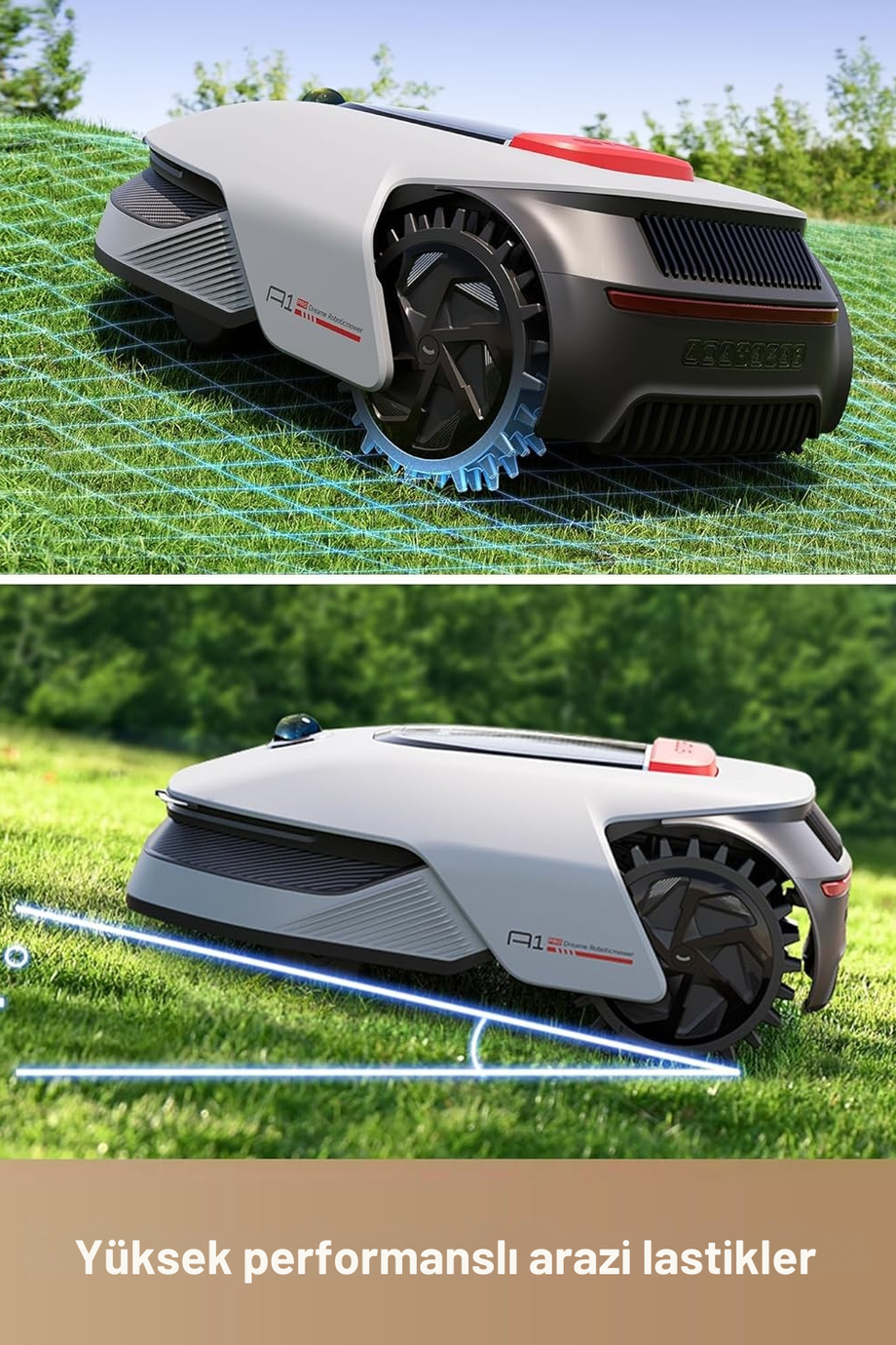 Akıllı Çim Biçme Robotu, 2000m², Kablosuz, OmniSense™ Teknolojisi