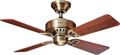 Fan Tavan Vantilatörü Bayport 107 cm İç Mekanlar İçin Çekme Zinciri ve Gül Ağacı ile Meşe Renginde