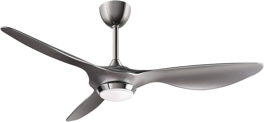 132 cm Tavan Vantilatörü, Kısılabilir LED Işıklı, Uzaktan Kumandalı, Modern Kanatlı