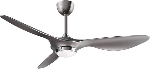 132 cm Tavan Vantilatörü, Kısılabilir LED Işıklı, Uzaktan Kumandalı, Modern Kanatlı