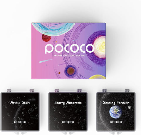 Galaxy Lite Star Projektör Disk Seti, 5K Ultra HD Gerçekçi 3 Yıldız Diski (Projektörsüz)