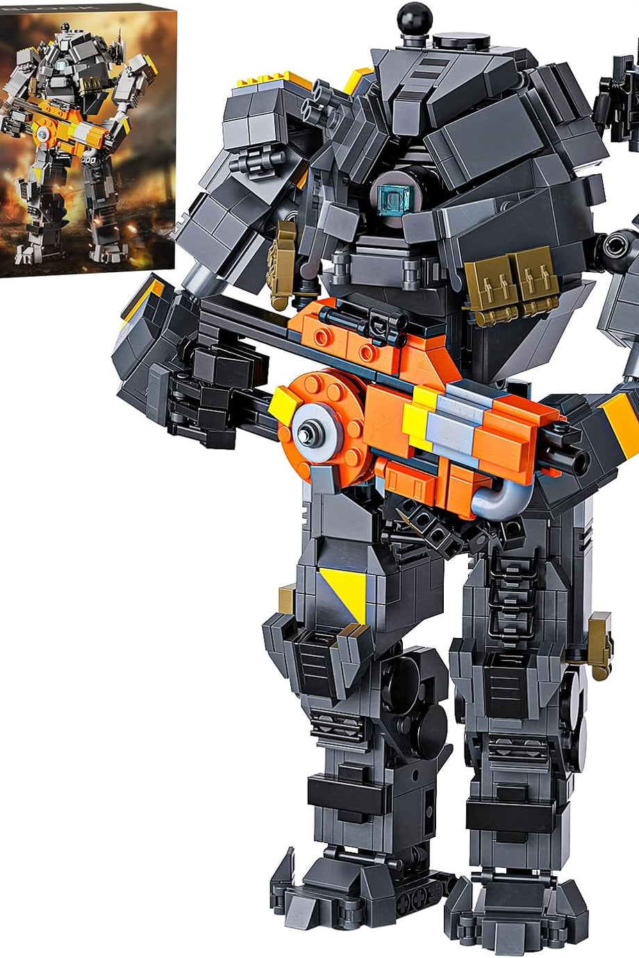 Titanyum Robot ve Mecha Figür Montaj Seti, Yaratıcı Teknik Tuğlalar ile Eğlenceli İnşaat Oyuncağı
