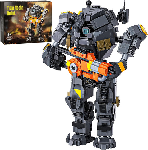 Titanyum Robot ve Mecha Figür Montaj Seti, Yaratıcı Teknik Tuğlalar ile Eğlenceli İnşaat Oyuncağı