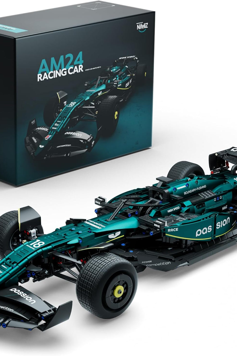 AM24 Formula Yarış Arabası Model Kiti, 1:8 Ölçekli Teknik Yarış Arabası