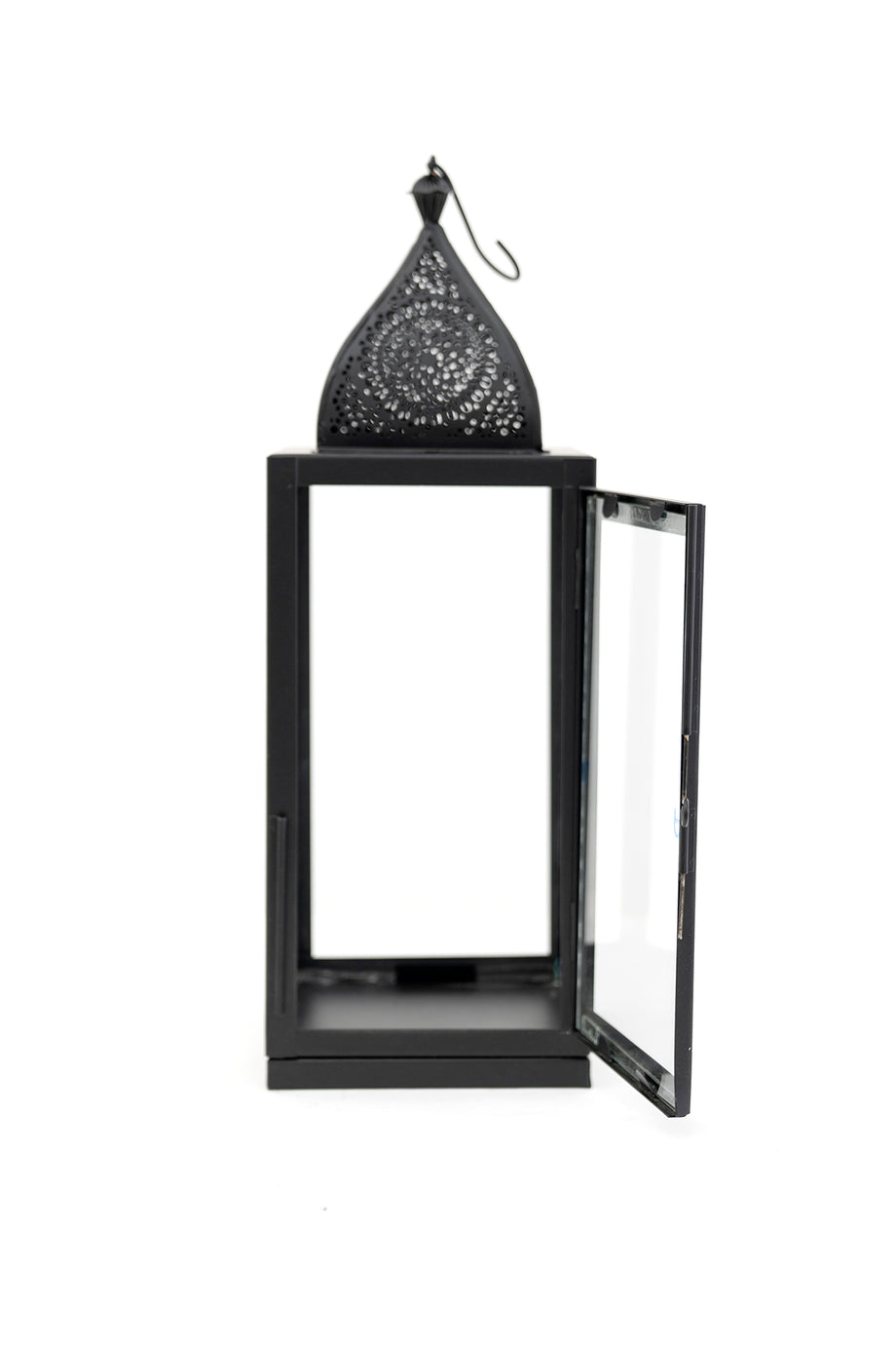 Chloe Siyah Metal Fener 40 cm, Modern Tasarım