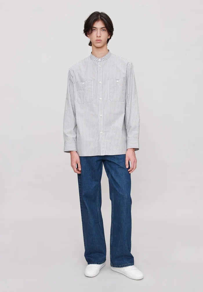 Aaron Yüksek Bel Geniş Paça Lüks Japon Denim Pantolon