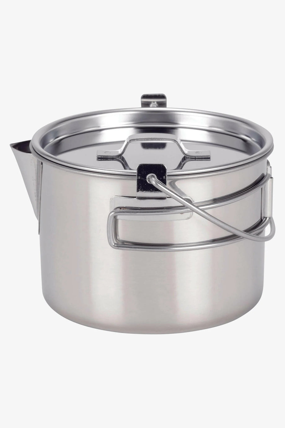 Kettle No.1: Parlak Paslanmaz Çelik Kamp ve Ev Tipi Su Isıtıcısı 23.5×17×19 cm