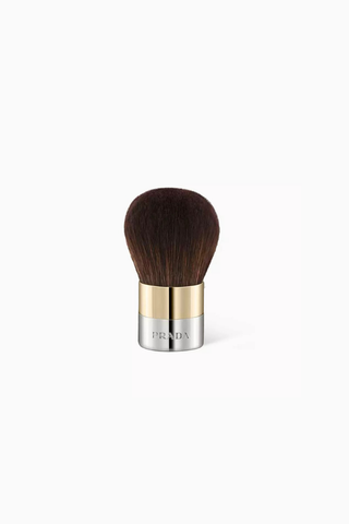 Powder Diffuser Fırça Lüks Altın & Gümüş Tonlu Makyaj Fırçası