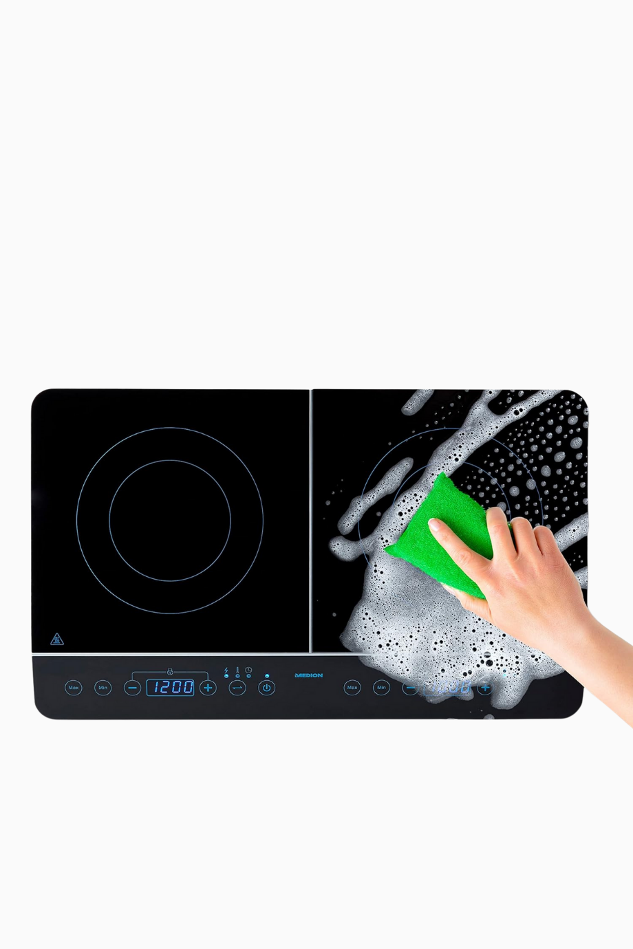 2000 Watt İndüksiyonlu Ocak, Dokunmatik Panel ve 8 Otomatik Pişirme Programı