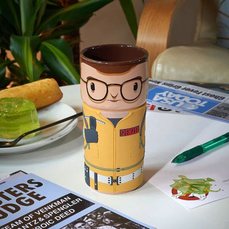 Ghostbusters Egon Spengler Cosplay Seramik Bardak 400ml - Resmi Lisanslı Hediye, Silikon Kulp