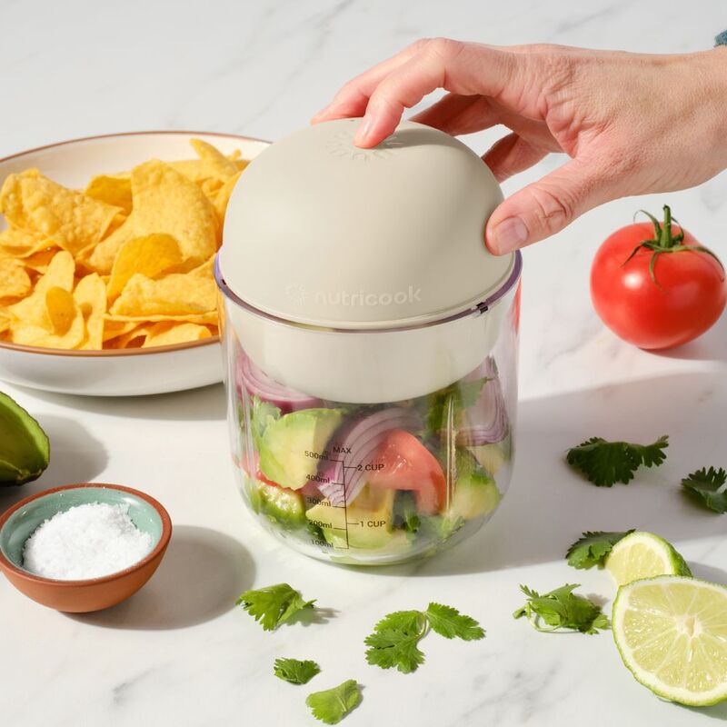 Choppi Yiyecek Doğrayıcı, Canyon Sunset, Şarjlı ve Kablosuz Beyaz